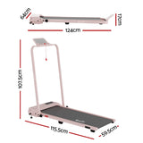 Everfit 3 in 1 Walking Pad Treadmill 12% Incline Under Desk Treadmills for Home Gym With 38cm Wide Belt APP Control - Front View