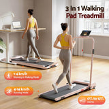 Everfit 3 in 1 Walking Pad Treadmill 12% Incline Under Desk Treadmills for Home Gym With 38cm Wide Belt APP Control - Side View