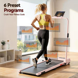 Everfit 3 in 1 Walking Pad Treadmill 12% Incline Under Desk Treadmills for Home Gym With 38cm Wide Belt APP Control - Rear View