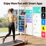 Everfit 3 in 1 Walking Pad Treadmill 12% Incline Under Desk Treadmills for Home Gym With 38cm Wide Belt APP Control - Close-Up Angle