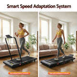 Everfit Treadmill Electric Walking Pad Under Desk Home Gym Fitness 400mm Black - Top-Down View