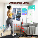 Everfit Treadmill Electric Walking Pad Under Desk Home Gym Fitness 400mm Black - 45-Degree Angle