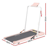 Everfit Treadmill Electric Walking Pad Under Desk Home Gym Fitness 400mm Pink - Front View
