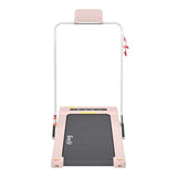 Everfit Treadmill Electric Walking Pad Under Desk Home Gym Fitness 400mm Pink - Side View