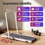 Everfit Treadmill Electric Walking Pad Under Desk Home Gym Fitness 400mm Pink - Top-Down View