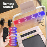 Everfit Treadmill Electric Walking Pad Under Desk Home Gym Fitness 400mm Pink - Rear View