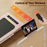Everfit Treadmill Electric Walking Pad Under Desk Home Gym Fitness 400mm Pink - Rear View