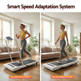 Everfit Treadmill Electric Walking Pad Under Desk Home Gym Fitness 400mm White - Top-Down View