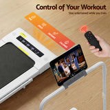 Everfit Treadmill Electric Walking Pad Under Desk Home Gym Fitness 400mm White - Rear View