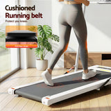 Everfit Treadmill Electric Walking Pad Under Desk Home Gym Fitness 400mm White - Low Angle