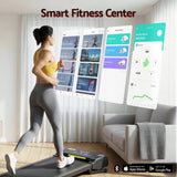 Everfit 3 in 1 Walking Pad Treadmill 20% Auto Incline Under Desk Treadmills for Home Gym With 40cm Wide Belt - 45-Degree Angle