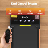 Everfit 3 in 1 Walking Pad Treadmill 20% Auto Incline Under Desk Treadmills for Home Gym With 40cm Wide Belt - Rear View