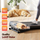 Everfit 3 in 1 Walking Pad Treadmill 20% Auto Incline Under Desk Treadmills for Home Gym With 40cm Wide Belt - Close-Up Angle