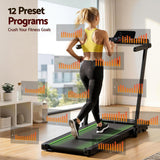 Everfit 3 in 1 Walking Pad Treadmill With Led Lights Foldable Under Desk Treadmills for Home Gym 40cm Wide Belt Black - Close-Up Angle