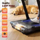 Everfit 3 in 1 Walking Pad Treadmill With Led Lights Foldable Under Desk Treadmills for Home Gym 40cm Wide Belt Black - Extra Image