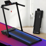 Everfit 3 in 1 Walking Pad Treadmill With Led Lights Foldable Under Desk Treadmills for Home Gym 40cm Wide Belt Black - Extra Image