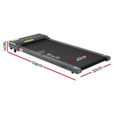 Everfit 2 in 1 Treadmill Electric Walking Pad Under Desk Home Gym Fitness 400mm Grey