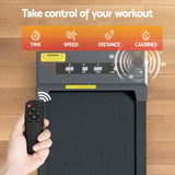 Everfit 2 in 1 Treadmill Electric Walking Pad Under Desk Home Gym Fitness 400mm Grey - 45-Degree Angle