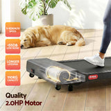 Everfit 2 in 1 Treadmill Electric Walking Pad Under Desk Home Gym Fitness 400mm Grey - Rear View
