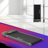 Everfit Treadmill Electric Walking Pad Under Desk Home Gym Fitness 400mm Grey - Close-Up Angle