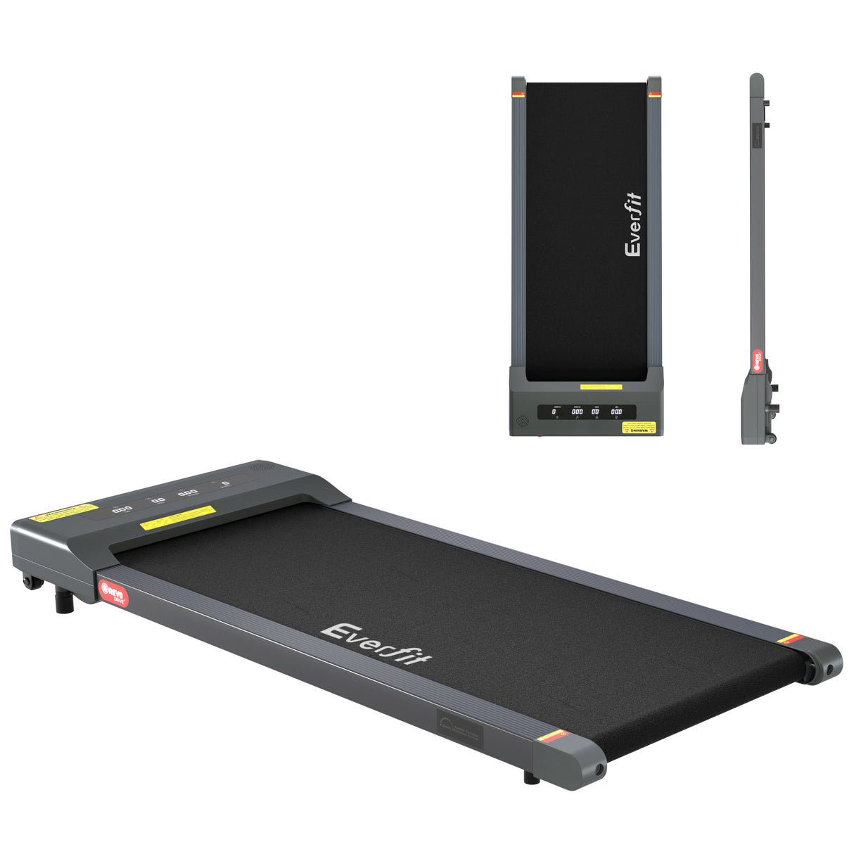Everfit Treadmill Electric Walking Pad Under Desk Home Gym Fitness 400mm Grey