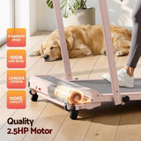 Everfit 3 in 1 Walking Pad Treadmill 12% Incline Foldable Under Desk Treadmills for Home Gym With 40cm Wide Belt Pink - Extra Image
