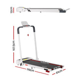 Everfit 3 in 1 Treadmill Electric Walking Pad with Incline Foldable for Home Gym White - Extra Image