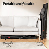 Everfit Treadmill Electric Home Gym Fitness Exercise Knob Foldable 420mm Black - Rear View