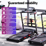 Everfit Treadmill Electric Home Gym Fitness Exercise Machine w/ Sit Up Bar 420mm - Top-Down View