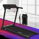 Everfit Treadmill Electric Home Gym Fitness Exercise Knob Foldable 450mm Black - Close-Up Angle