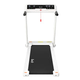 Everfit Treadmill Electric Home Gym Fitness Exercise Knob Foldable 450mm White - Side View