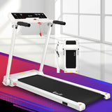 Everfit Treadmill Electric Home Gym Fitness Exercise Knob Foldable 450mm White - Close-Up Angle