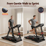 Everfit Treadmill Electric Home Gym Fitness Exercise Machine w/ Sit Up Bar 450mm - Top-Down View