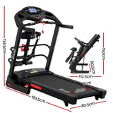 Everfit Treadmill Electric Home Gym Fitness Exercise Machine w/ Massager 480mm - Front View