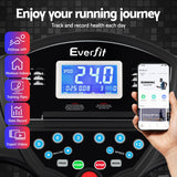 Everfit Treadmill Electric Home Gym Fitness Exercise Machine w/ Massager 480mm - 45-Degree Angle