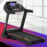 Everfit Treadmill Electric Auto Incline Home Gym Fitness Exercise Machine 490mm - Close-Up Angle