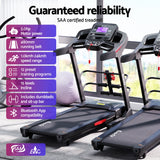 Everfit Treadmill Electric Home Gym Fitness Exercise Machine w/ Sit Up Bar 480mm - Top-Down View