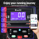 Everfit Treadmill Electric Home Gym Fitness Exercise Machine w/ Sit Up Bar 480mm - 45-Degree Angle