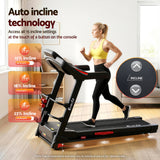 Everfit Treadmill Electric Home Gym Fitness Exercise Machine w/ Sit Up Bar 480mm - Top-Down View