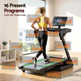 Everfit 500mm Wide Belt Treadmill 30% Auto Incline Foldable Treadmills for Home with LED Lights - Close-Up Angle