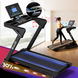 Everfit 500mm Wide Belt Treadmill 30% Auto Incline Foldable Treadmills for Home with LED Lights - Extra Image