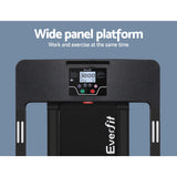 Everfit Treadmill Electric Home Gym Fitness Exercise Fully Foldable 420mm Black - Rear View