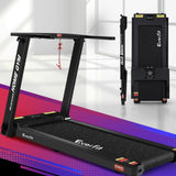 Everfit Treadmill Electric Home Gym Fitness Exercise Fully Foldable 420mm Black - Low Angle