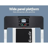 Everfit Treadmill Electric Home Gym Fitness Exercise Fully Foldable 420mm White - 45-Degree Angle