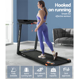 Everfit Treadmill Electric Home Gym Fitness Exercise Fully Foldable 450mm Black - Rear View