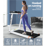 Everfit Treadmill Electric Home Gym Fitness Exercise Fully Foldable 450mm White - Rear View