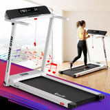 Everfit Treadmill Electric Home Gym Fitness Exercise Fully Foldable 450mm White