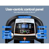 Everfit Treadmill Electric Home Gym Fitness Exercise Machine w/ Massager 450mm - 45-Degree Angle