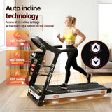 Everfit Treadmill Electric Home Gym Fitness Exercise Machine w/ Massager 450mm - Top-Down View