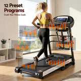 Everfit Treadmill Electric Home Gym Fitness Exercise Machine w/ Massager 450mm - 45-Degree Angle